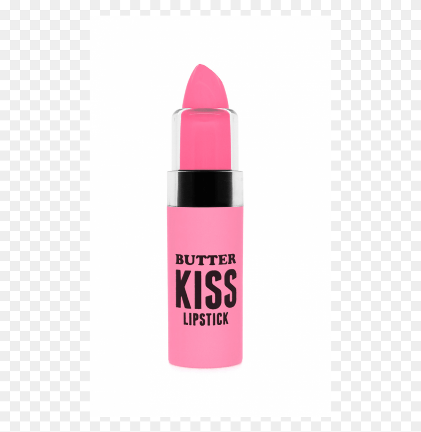 483x801 Розовая Помада Butter Kiss Pretty В Розовой Бутылке, Косметика, Алюминий, Маркер Png Скачать