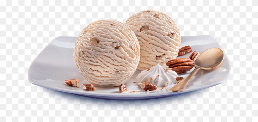 663x338 Butter Pecan Vanilla Ice Cream, Cream, Dessert, Food HD PNG Download