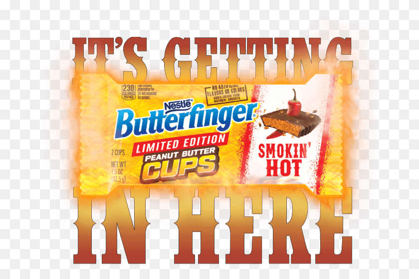 686x500 Butterfinger Smokin39 Hot Instant Win Amp Sweepstakes Butterfinger Candy Bar, Реклама, Плакат, Флаер Png Скачать