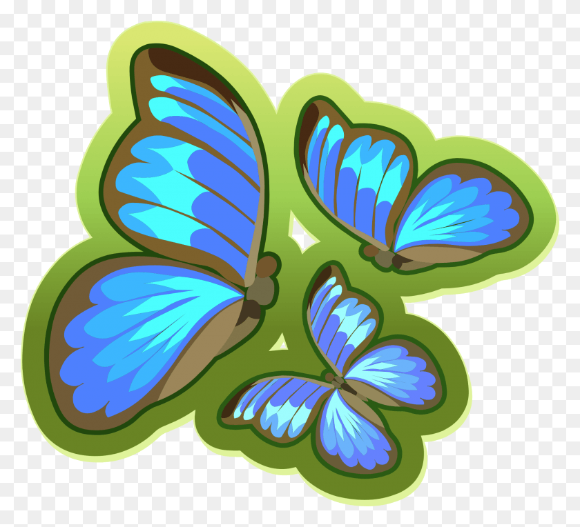 1920x1733 Бабочка Голубая Бабочка Крылья Бабочка, Графика, Фиолетовый Hd Png Скачать
