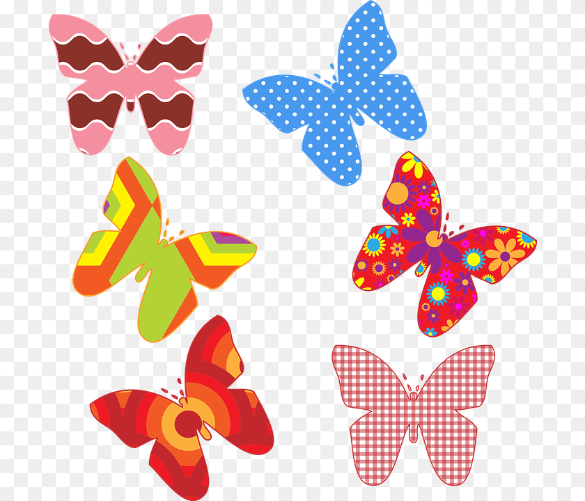 701x720 Butterflies Butterfly Colorful Colorful Butterflies Clipart, Accessories, Formal Wear, Tie, Animal PNG