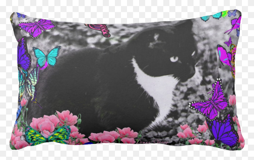 1535x927 Butterflies Iii Throw Pillow East Urban Home, Pet, Animal, Cat HD PNG Download