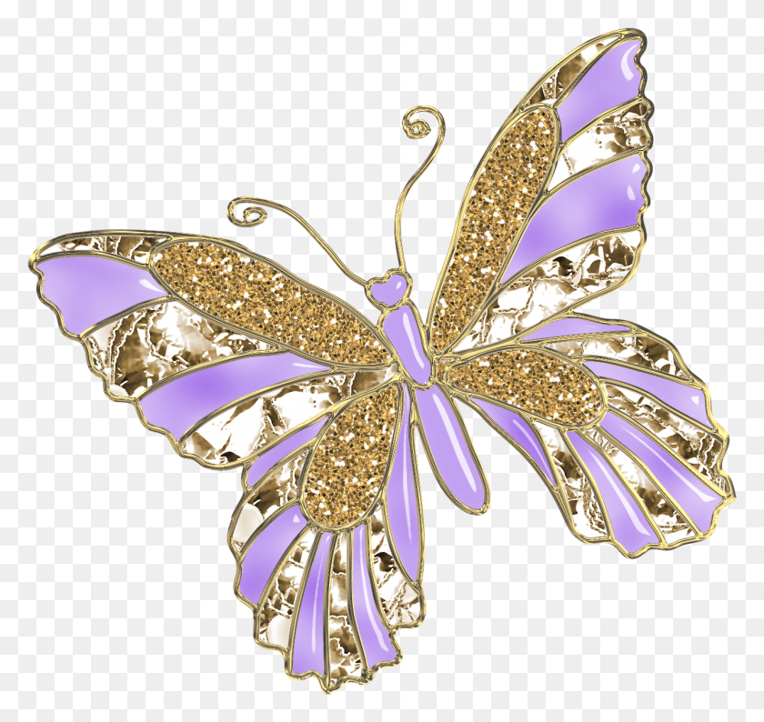 1271x1197 Butterflies Vector Ornate Diamond Butterfly, Jewelry, Accessories, Accessory HD PNG Download