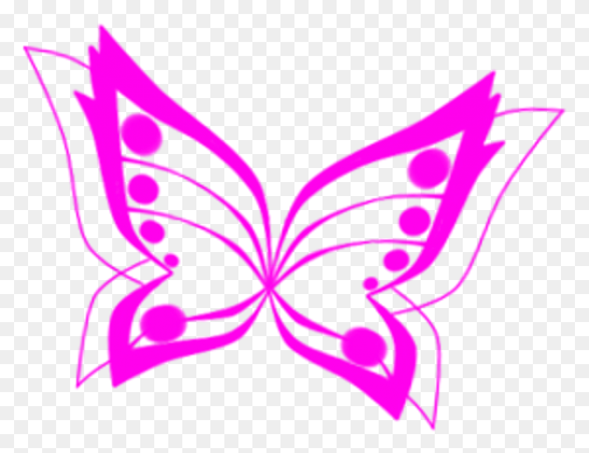 792x597 Butterfly Clipart Transformation Winx Club Butterflix Butterfly, Heart, Flower, Plant HD PNG Download