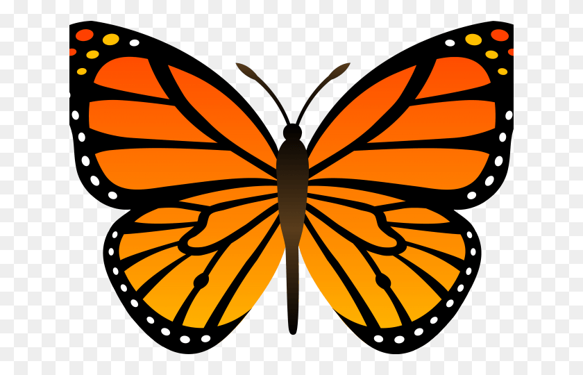 640x480 Butterfly Cliparts Transparent Happy Butterfly Clipart, Insect, Invertebrate, Animal HD PNG Download