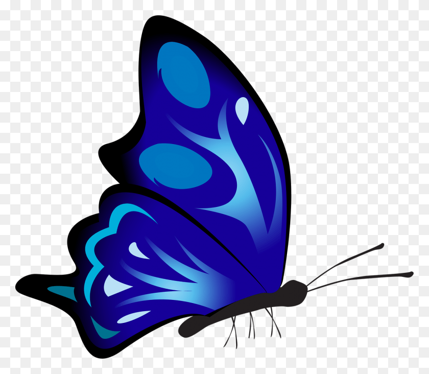 1280x1104 Mariposa De Colores Azul Schmetterling Von Der Seite, Insecto, Invertebrado, Animal Hd Png
