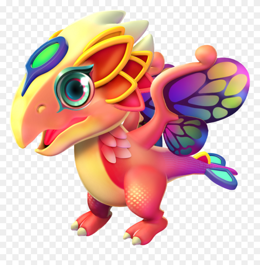 1193x1217 Butterfly Dragon Baby, Toy, Gecko, Lizard HD PNG Download