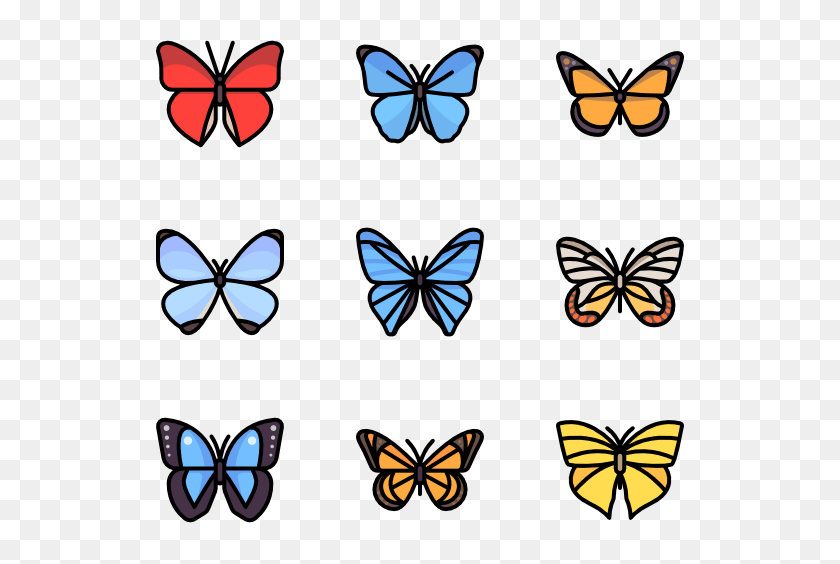 Butterfly Icons, Animal, Insect, Invertebrate Clipart PNG