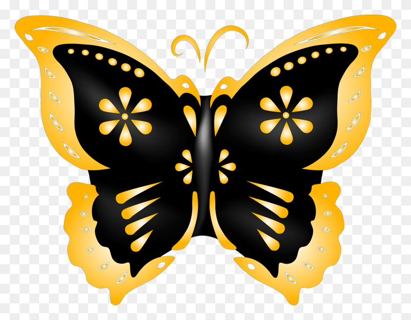 1280x976 Butterfly Illustrate Nature Papilio Machaon, Graphics, Floral Design HD PNG Download