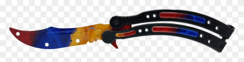 981x195 Butterfly Knife Hyper Beast, Tool, Blade, Weapon HD PNG Download
