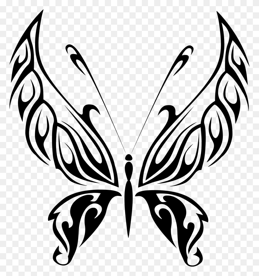 2178x2330 Butterfly Line At Getdrawings Com Free For Butterfly Line Art, Gray, World Of Warcraft HD PNG Download