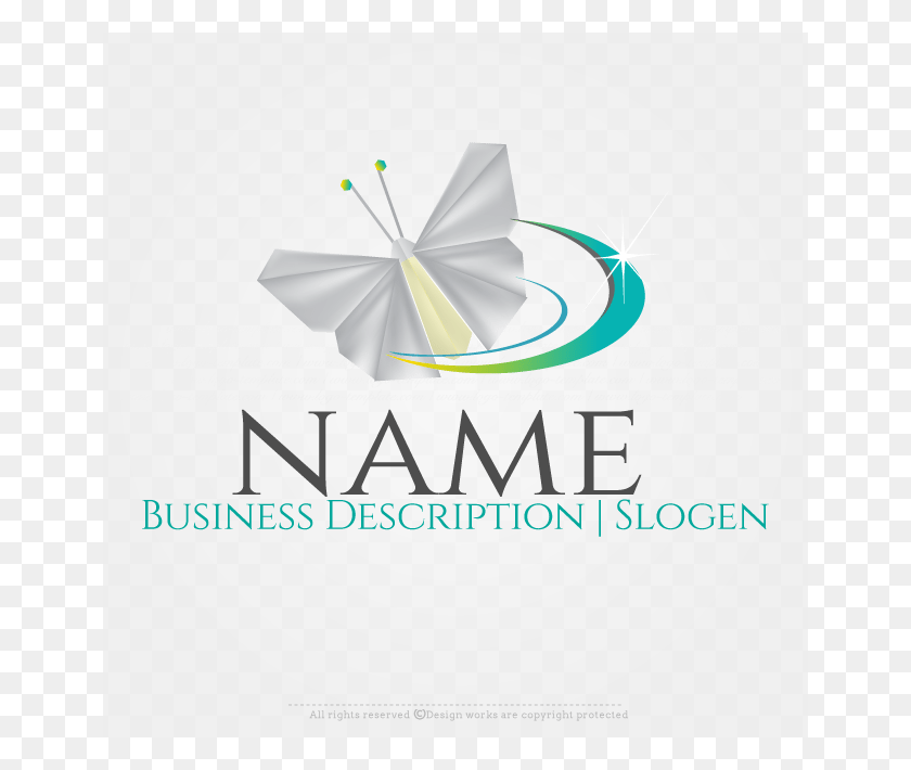 650x650 Бабочка Логотип Графический Дизайн, Бумага, Оригами Hd Png Скачать