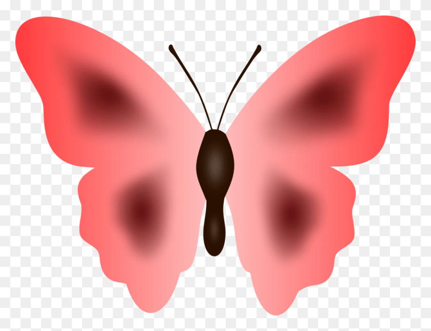 1000x750 Butterfly Moth Cartoon Pink Clip Art, Invertebrate, Animal, Insect HD PNG Download