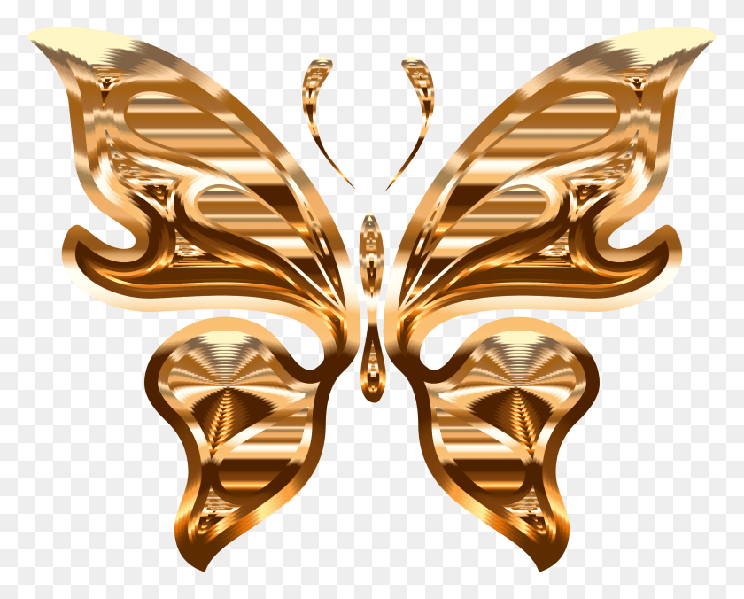 2294x1814 Butterfly Moth Computer Icons Insect Gold Butterfly With No Background, Chandelier, Lamp, Mask HD PNG Download