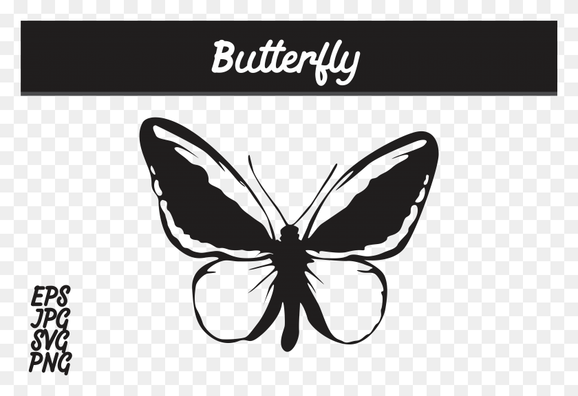 7515x4974 Butterfly Silhouette Svg Vector Image Graphic By Arief Fish Silhouette, Spider, Invertebrate, Animal HD PNG Download