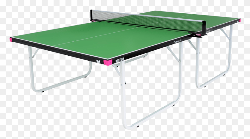 828x433 Butterfly Tr G Compact Green Tennis Trg Ping Pong Mesa Verde, Deporte, Deportes Hd Png