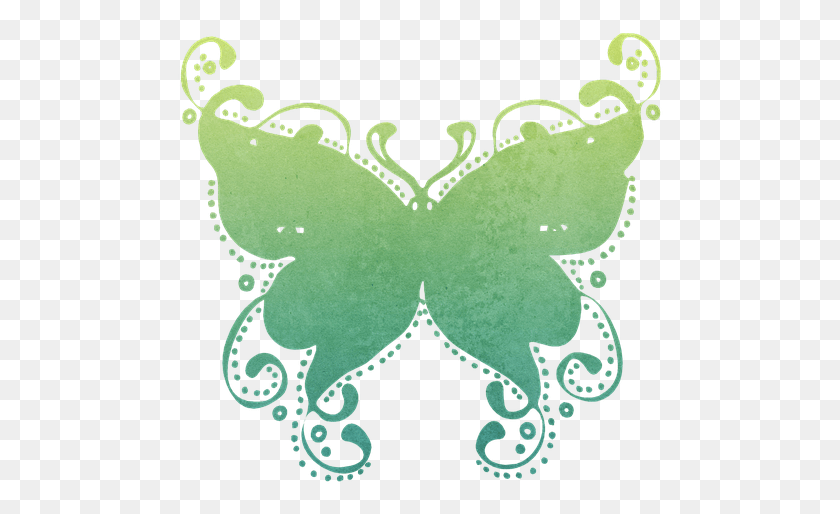 486x454 Butterfly Vector Green Colorful Flight Fly Flying Mariposas Verdes Volando, Pattern, Ornament, Fractal HD PNG Download