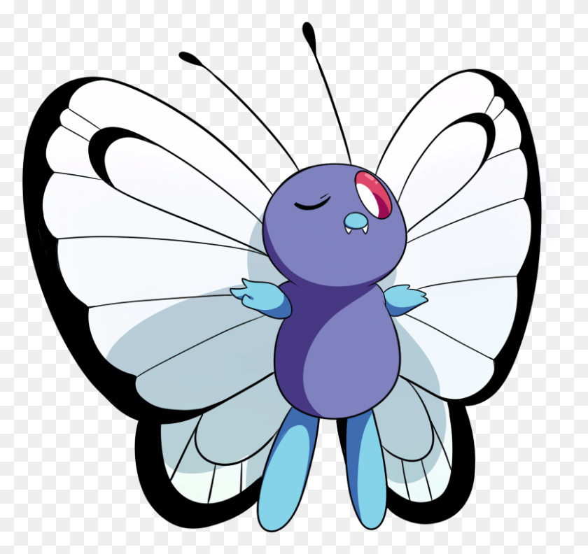 804x755 Butterfree, Invertebrate, Animal, Insect HD PNG Download