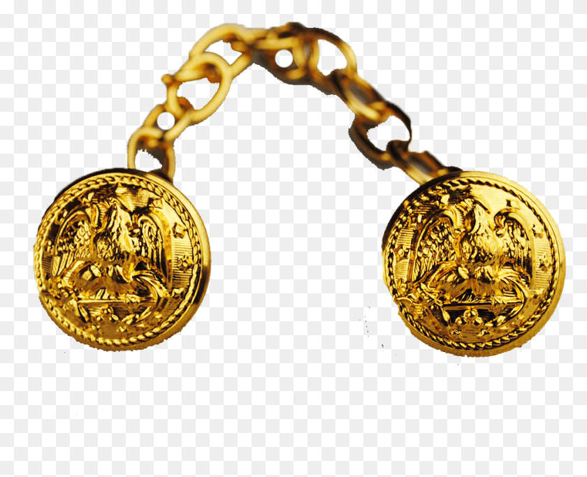 942x753 Медальон С Пуговицами И Цепочкой, Золото, Кулон, Золотая Медаль Png Скачать