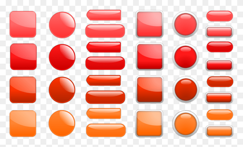 1145x658 Descargar Png Botón Icono Cuadrado Oblongo Sobre Rojo Naranja Icono Cuadrado Botón, Texto, Luz Hd Png
