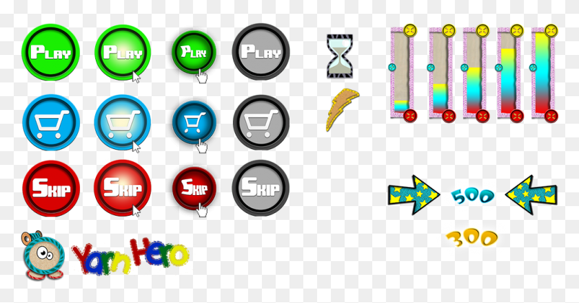988x483 Buttons And Hud Elements, Lighting, Hourglass, Electronics HD PNG Download