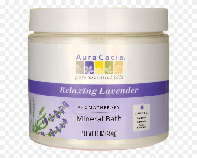608x615 Buy Aura Cacia Mineral Bath Relaxing Lavender 16 Aromatherapy, Plant, Flower, Blossom HD PNG Download