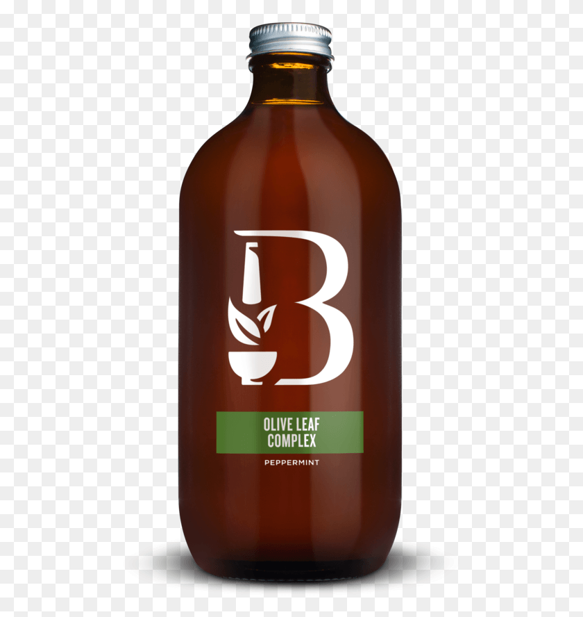 501x828 Compre Botanica Olive Leaf Complex Peppermint 500 Ml En Botella De Vidrio, Bebida, Bebida, Licor Hd Png