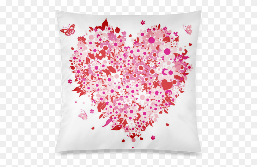 499x486 Buy Clipart Mothers Day Hearts Custom Zippered Pillow Valentine Day Window Displays, Cushion, Rug, Paper HD PNG Download