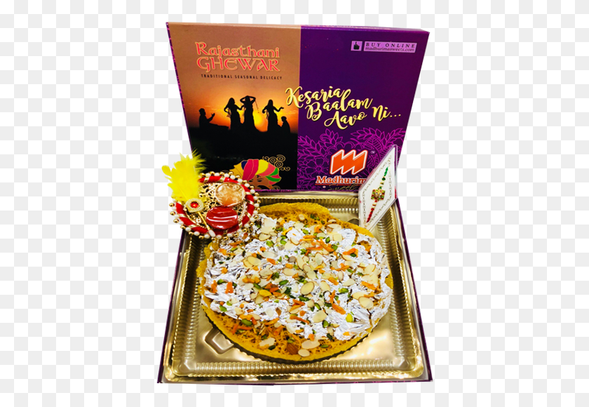 396x520 Buy Kesariya Ghewar In Raksha Bandhan Baked Goods, Meal, Food, Dish HD PNG Download