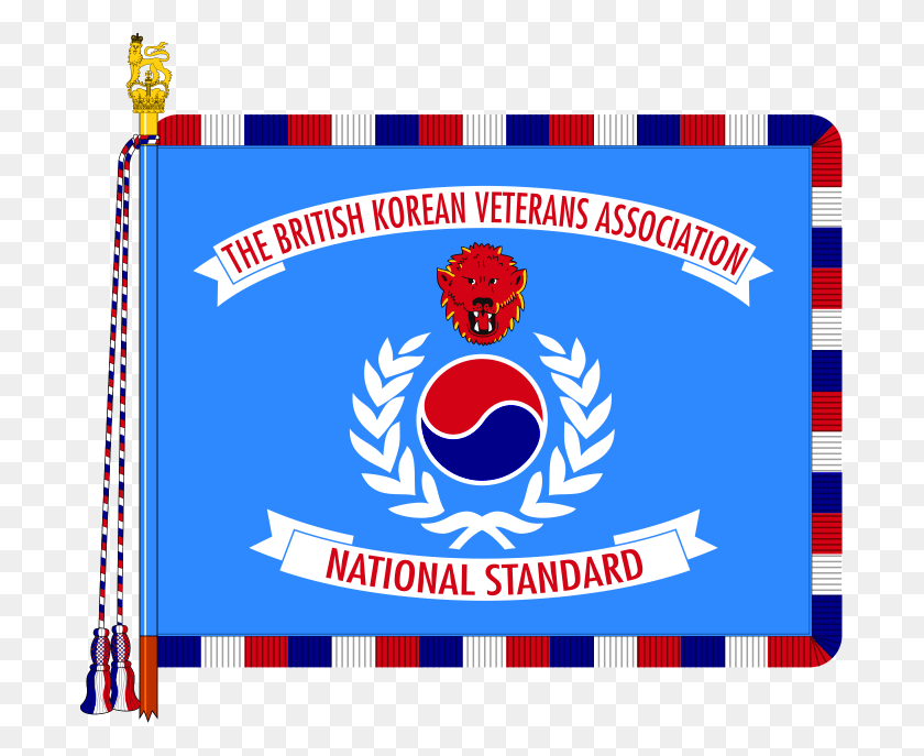 693x627 Buy National Standard Of The British Korean Veterans Royal British Legion Flag, Text, Envelope, Label HD PNG Download