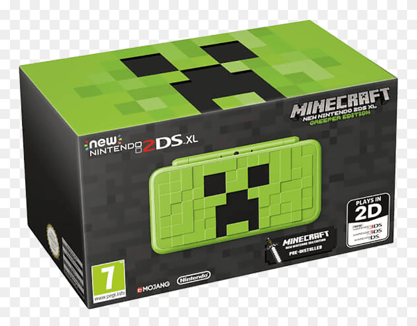 Купить New Nintendo 2ds Xl Minecraft Creeper Edition Minecraft New Nintendo 2ds Xl Minecraft Creeper Edition, Табло, Городской, Электроника, HD PNG скачать