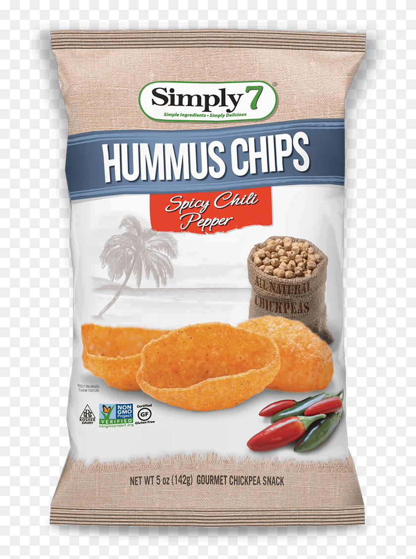 734x1067 Buy Now Simply 7 Hummus Chips Sea Salt, Plant, Bread, Food HD PNG Download
