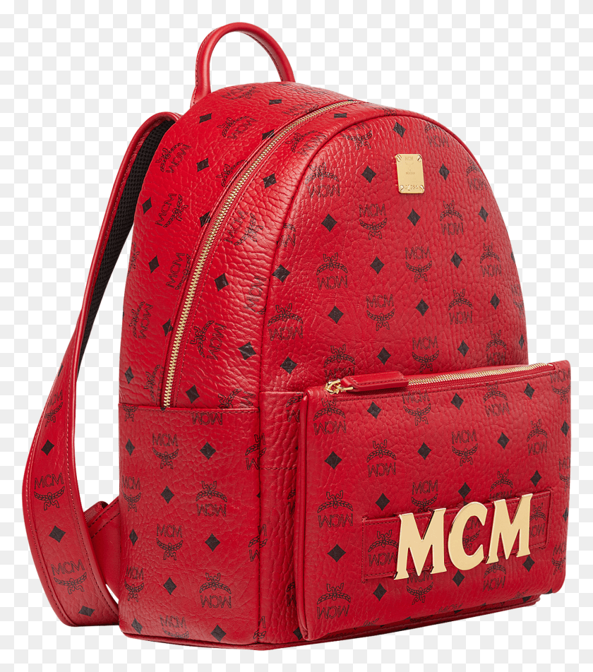 1392x1593 Buy On Amazon Mcm Backpack Red, Bag HD PNG Download