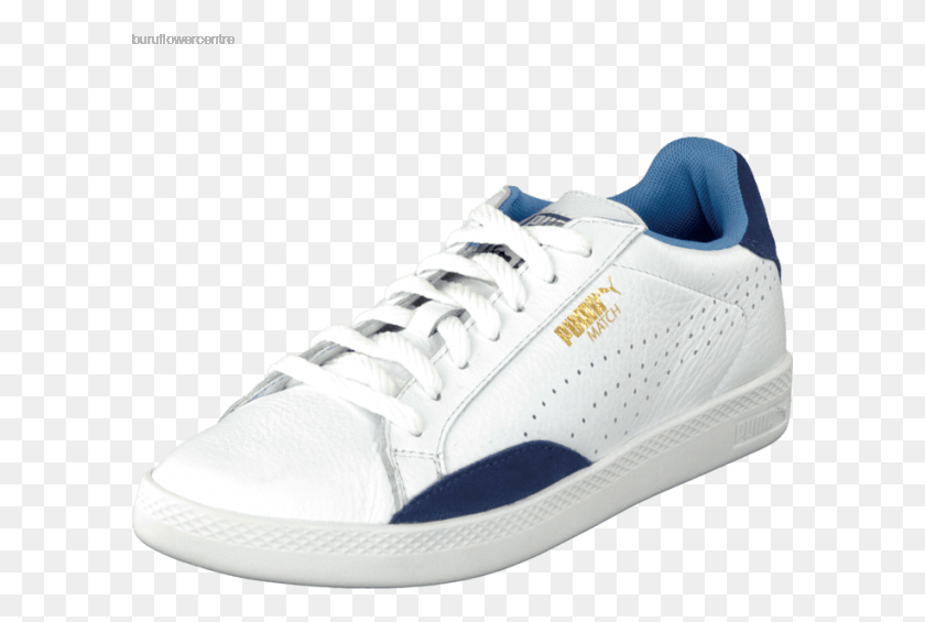 601x505 Buy Puma Match Lo Basic Sports Wn39s White Crown Blue Sneakers, Shoe, Footwear, Clothing HD PNG Download