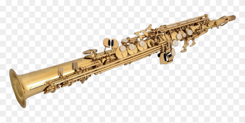 822x382 Descargar Png Tgs Avant Garde Series Saxofón Soprano En El Clarinete Piccolo, Pistola, Arma, Armamento Hd Png