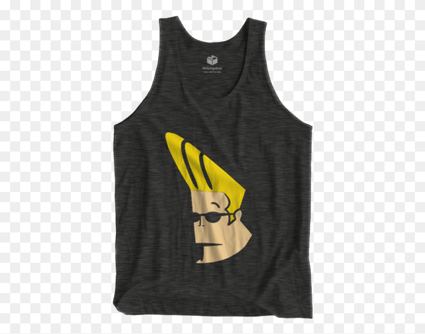 398x601 Buy This Graphic Johnny Bravo Tank Top At 46 Off On Top, Clothing, Apparel, Vest HD PNG Download