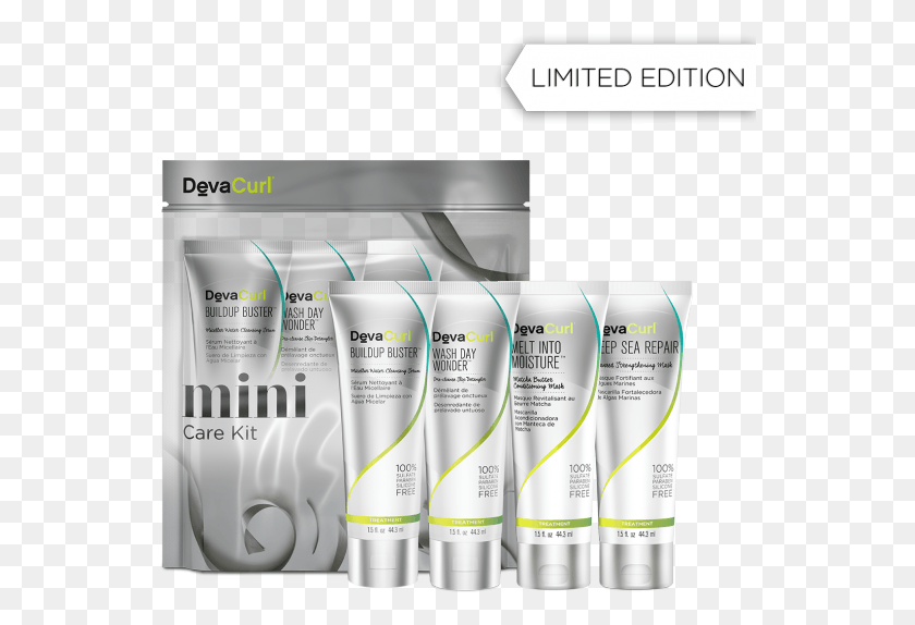 548x514 Buy Treatments Mini Care Kit From Devacurl Hair Products Devacurl, Bottle, Cosmetics, Lotion HD PNG Download