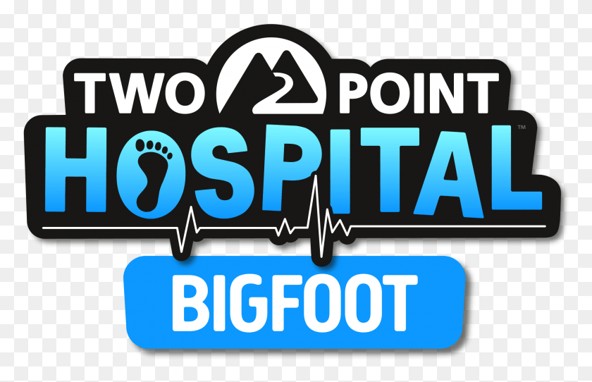 2035x1258 Buy Two Point Hospital Two Point Hospital Bigfoot Logo, Text, Word, Number HD PNG Download