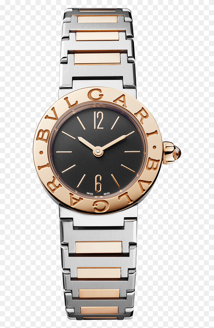 585x1226 Bvlgari Bvlgari Lady Watch With Stainless Steel Case Relogio Bvlgari Lady, Wristwatch, Clock Tower, Tower HD PNG Download
