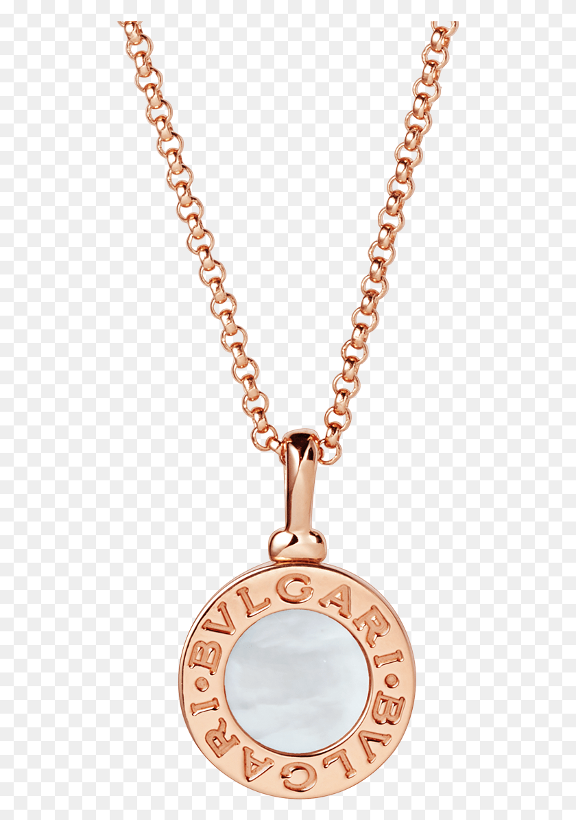 501x1135 Bvlgari Bvlgari Necklace Necklace Rose Gold Pink Bvlgari Necklace, Pendant, Jewelry, Accessories HD PNG Download