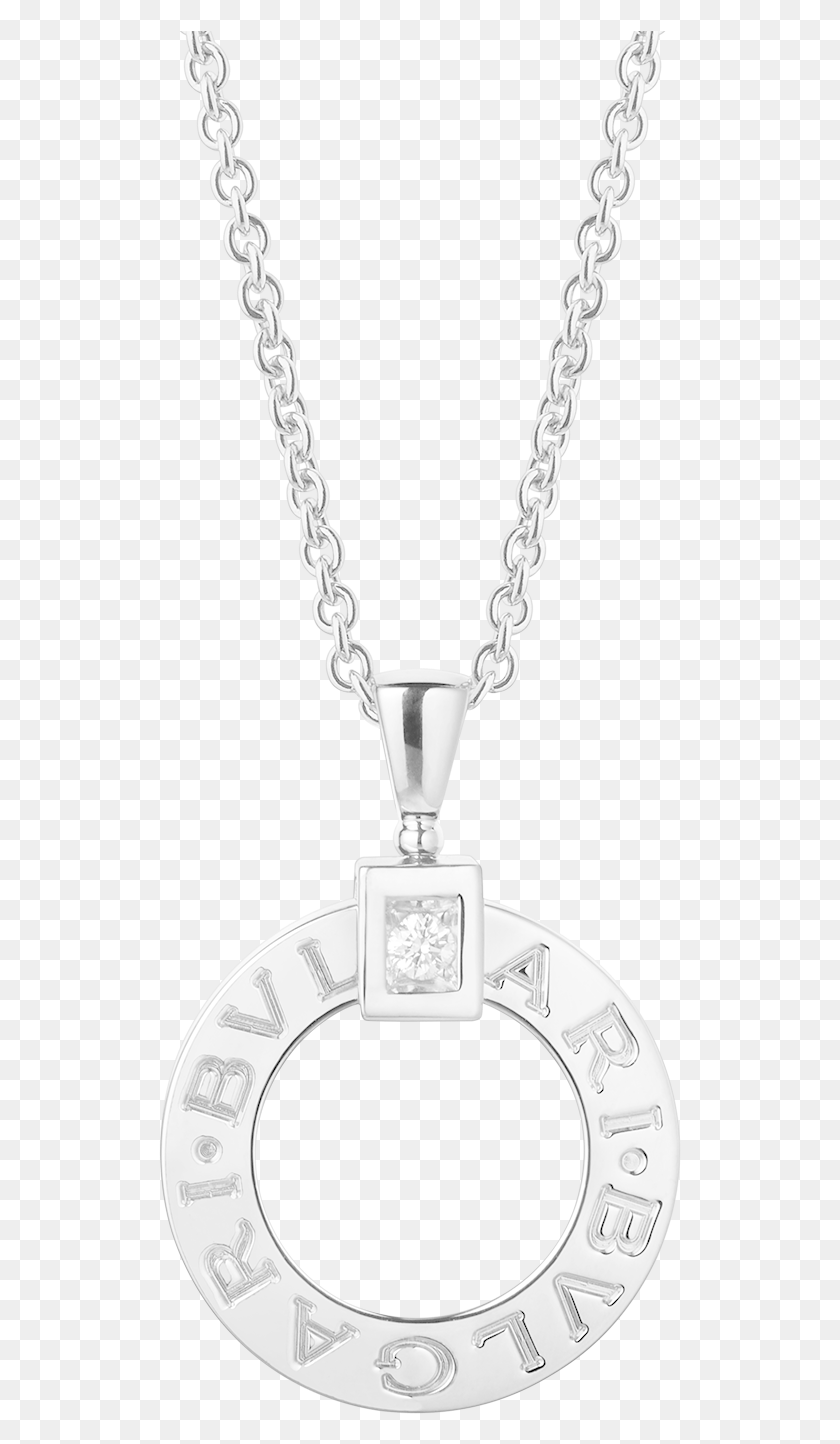 523x1384 Bvlgari Bvlgari Necklace With 18 Kt White Gold Chain Oro Bianco Bulgari Collane, Pendant, Locket, Jewelry HD PNG Download