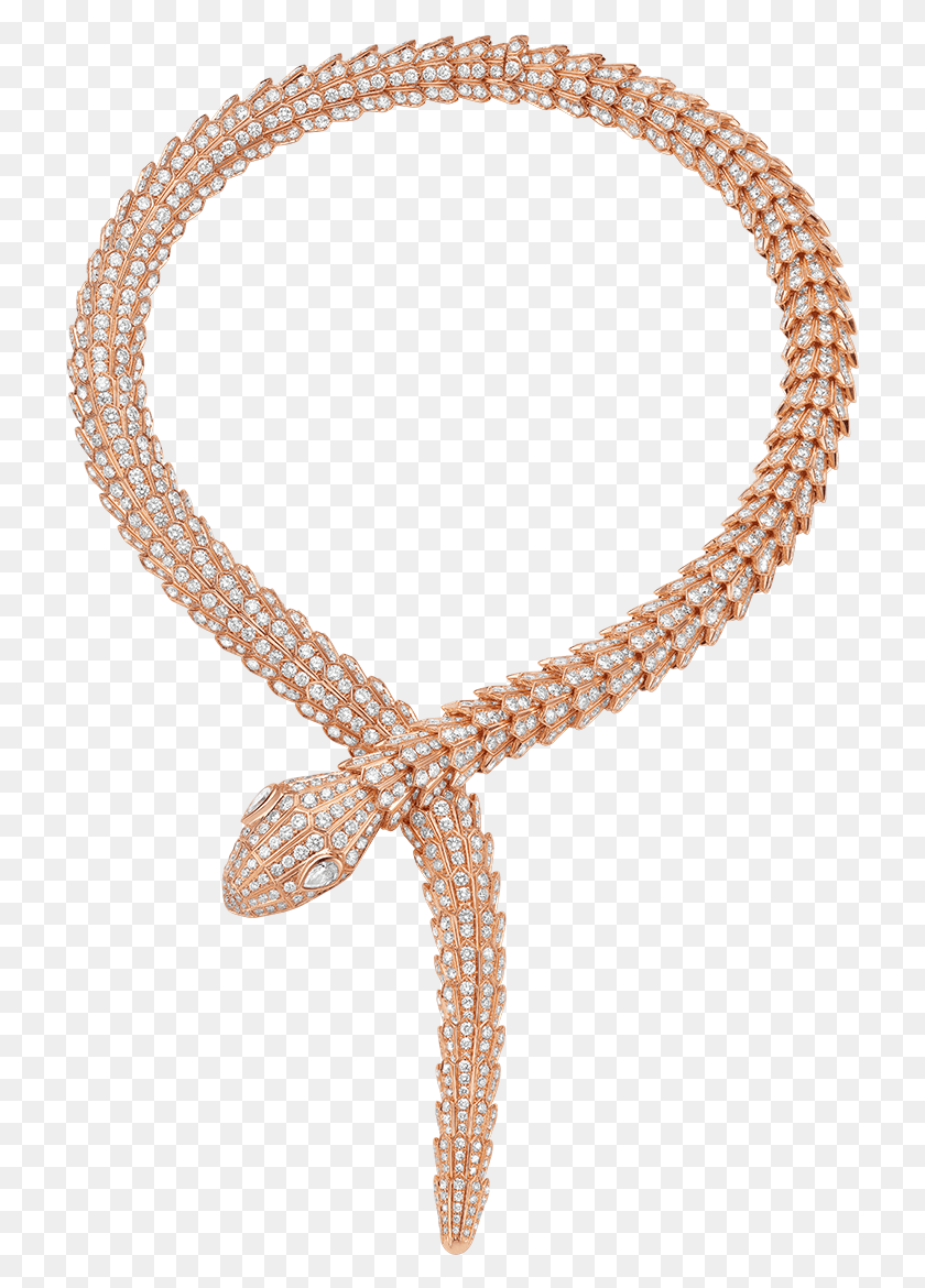 721x1110 Bvlgari Diamond Snake Ожерелье, Ювелирные Изделия, Аксессуары, Аксессуар Hd Png Скачать
