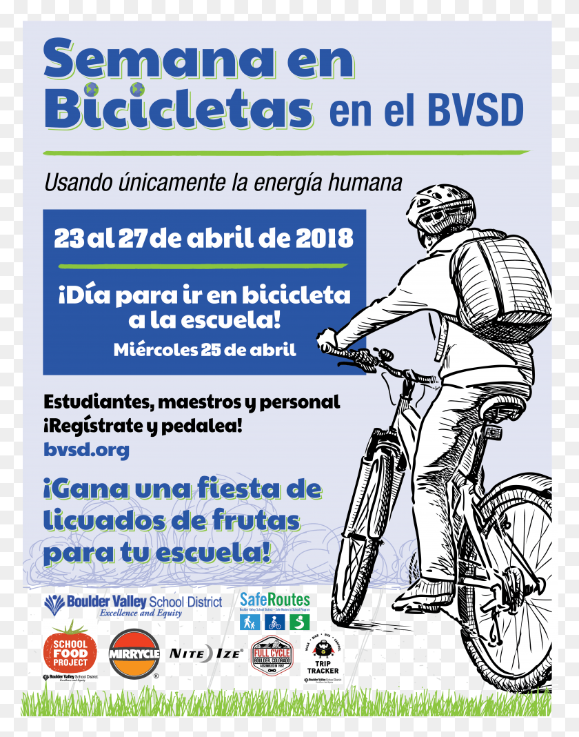 4878x6310 Bvsd Bike Week 2018 Flyer Испанский Экспортный Гибридный Велосипед, Реклама, Плакат, Бумага Hd Png Скачать