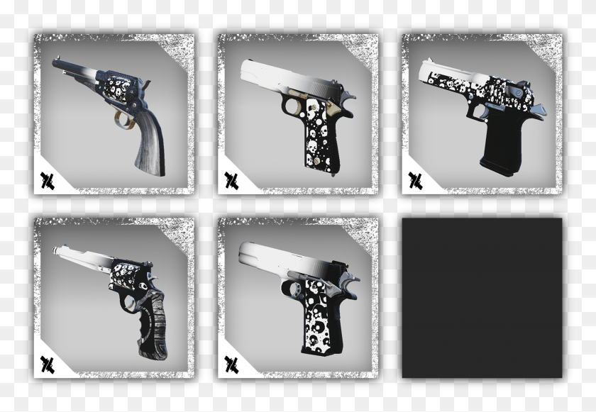 3685x2462 Bw Skin Pack Revolver, Handgun, Gun, Weapon HD PNG Download
