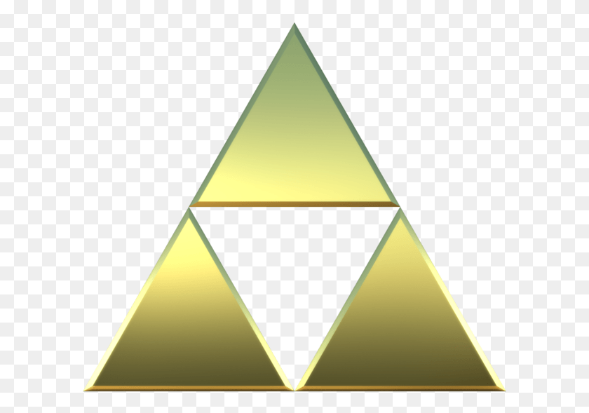 605x529 By Arrow U Animated Triforce Transparent, Triangle HD PNG Download