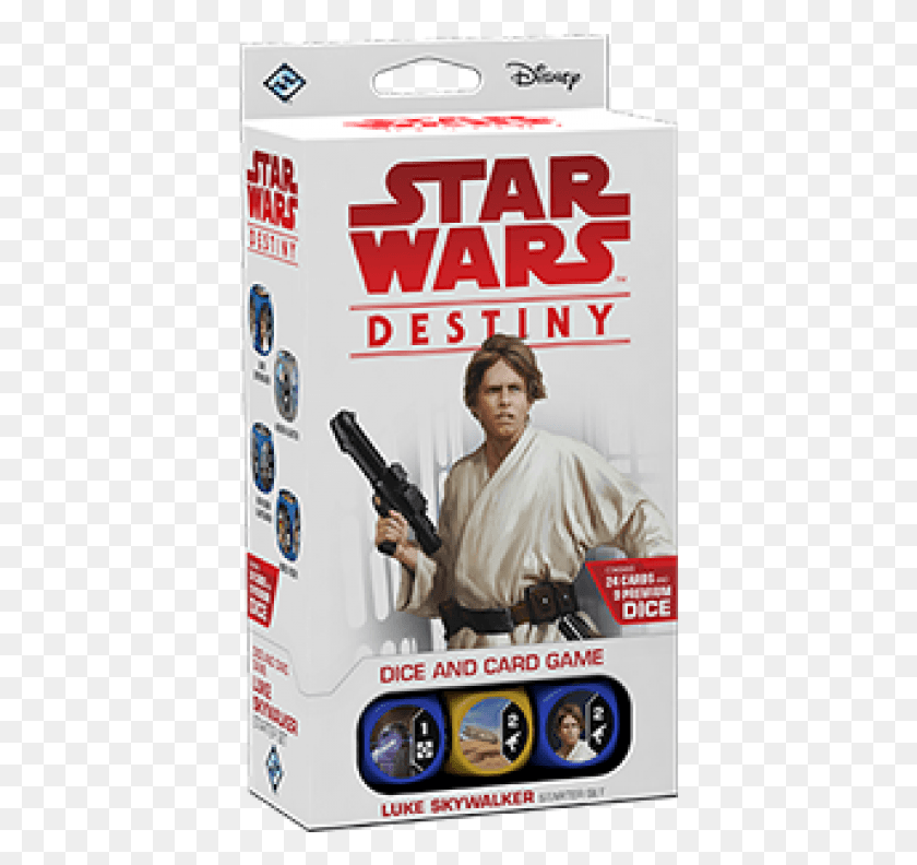 404x732 By Fantasy Flight Games Star Wars Destiny Luke Starter, Person, Human, Advertisement HD PNG Download