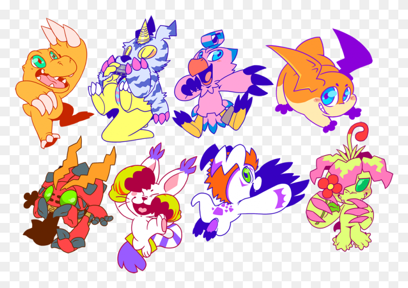 994x681 Descargar Png By Grind Http Furaffinity Netusergrind Diseños De Pegatinas Digimon, Gráficos, Diseño Floral Hd Png