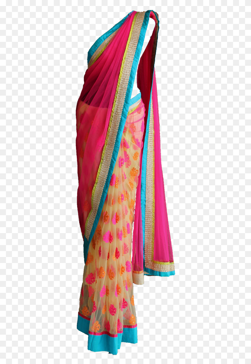 339x1158 By Priti Sahni Silk, Clothing, Apparel, Sari HD PNG Download