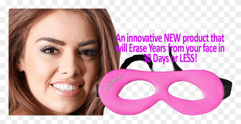 838x402 Bye Bye Baggy Eyes Mask Is Made From High Tech Foam Mtnl Trump, Person, Human, Face HD PNG Download