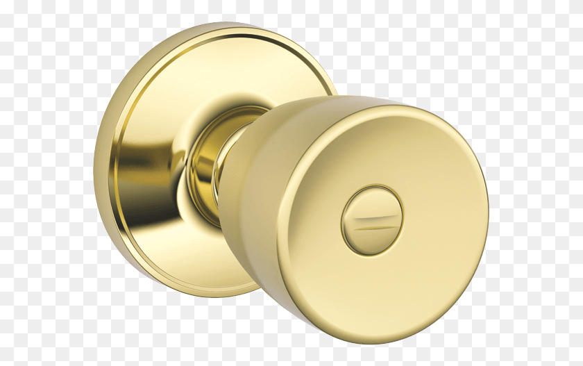 573x467 Byron Bright Brass Privacy Bedbath Door Knob Door Handle, Lock, Gold, Tape HD PNG Download